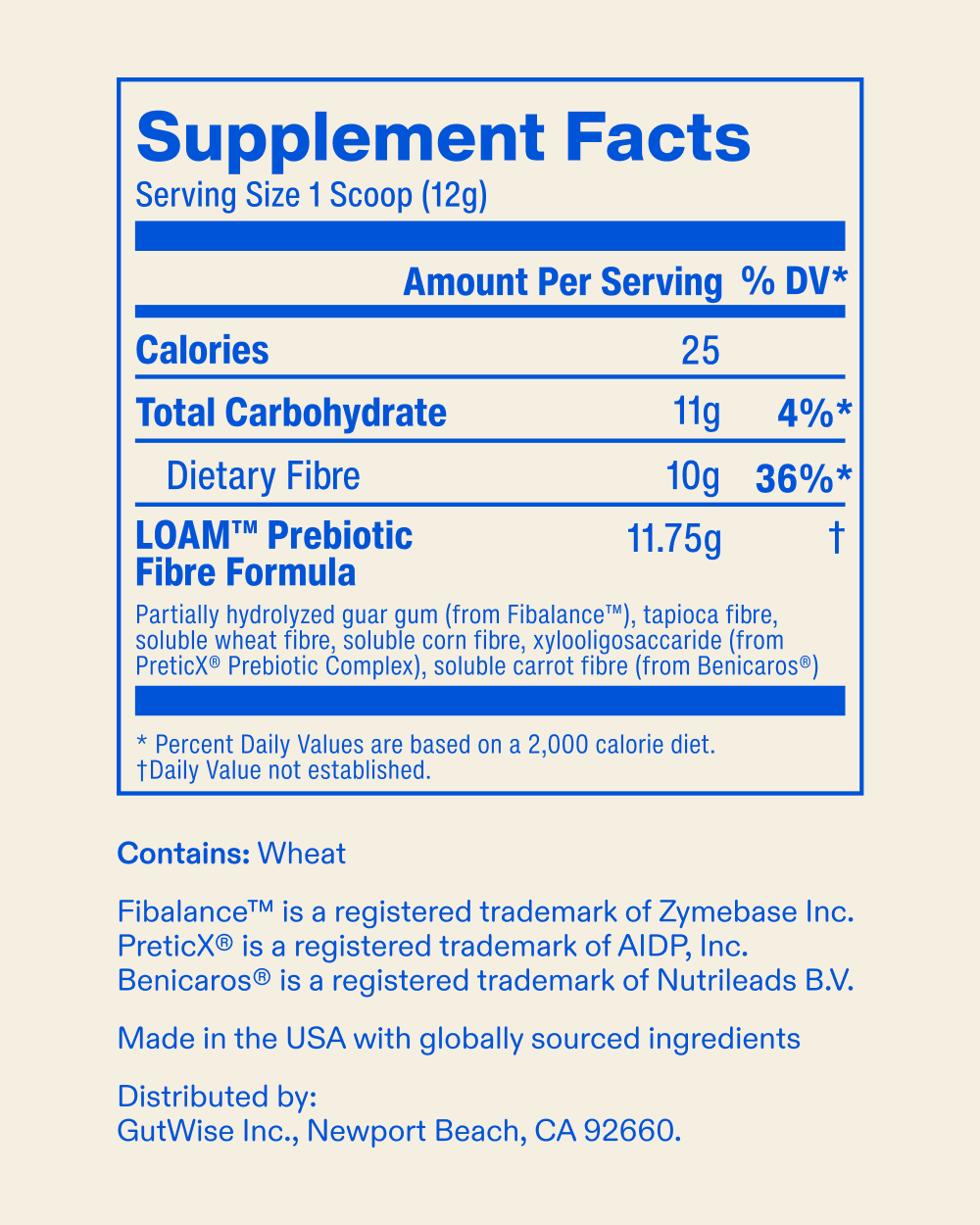 LOAM Prebiotic Fibre Formula